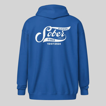Sober Since Recovery Hoodie featuring the design (view 11)