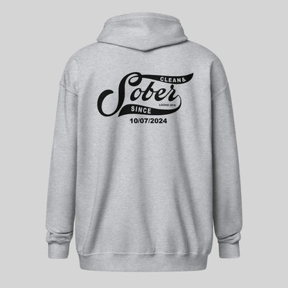 Sober Since Recovery Hoodie featuring the design (view 31)