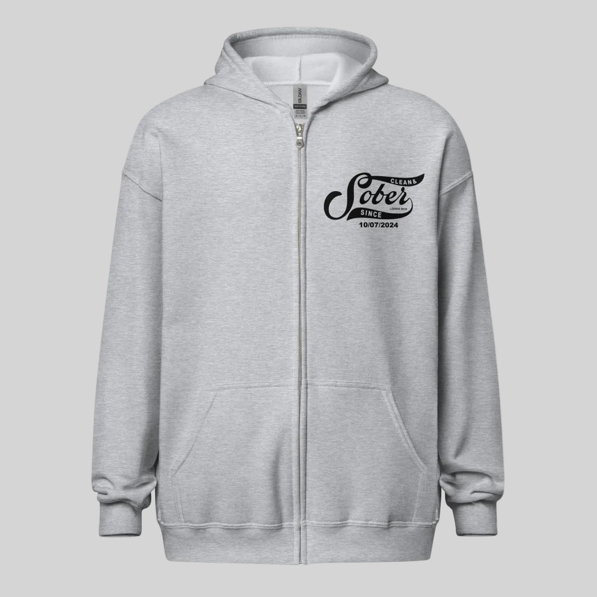 Sober Since Recovery Hoodie packaging detail (view 28)