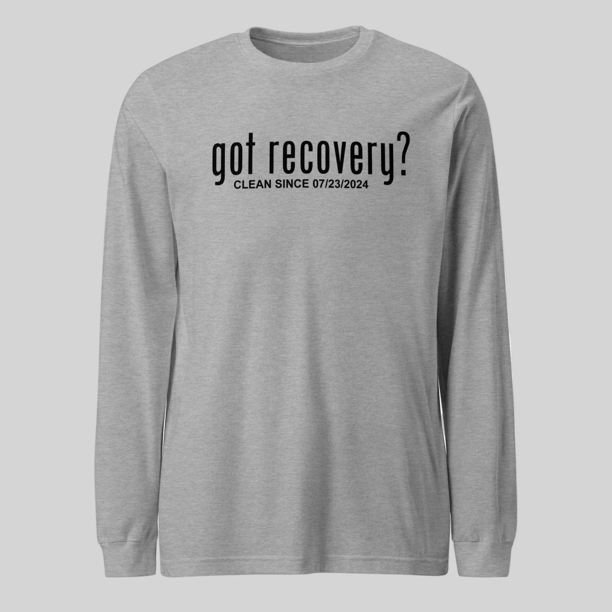 Got Recovery Long Sleeve Sober T Shirt fit detail (view 19)