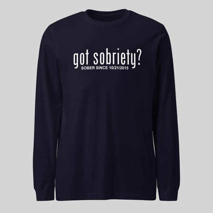 Long Sleeve Sober Sober T Shirt side view (view 6)