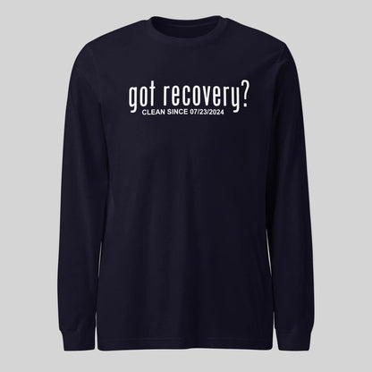 Got Recovery Long Sleeve Sober T Shirt back view (view 7)