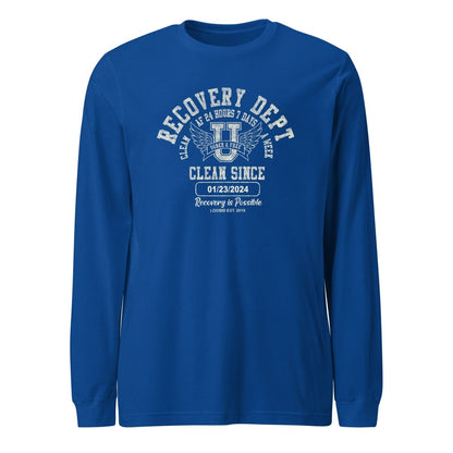 Recovery Dept 24 7 Long Sleeve Sober T Shirt fit detail (view 19)