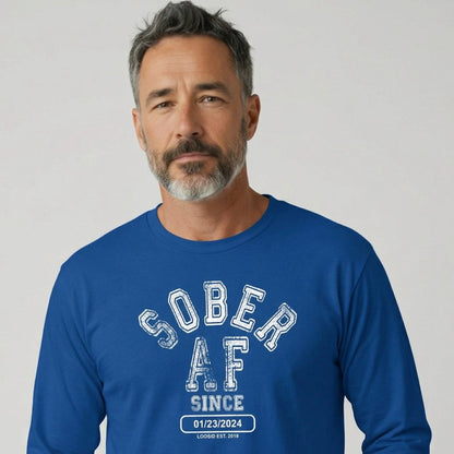 Sober AF Since Long Sleeve Sober T Shirt packaging detail (view 28)
