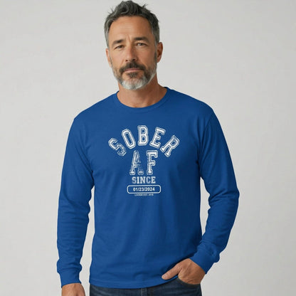 Sober AF Since Long Sleeve Sober T Shirt fit detail (view 29)