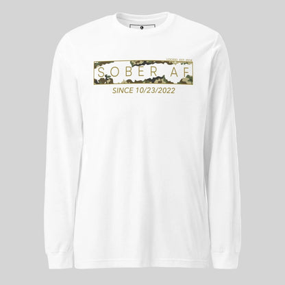 Sober AF Camo Long Sleeve Sober T Shirt side view (view 26)