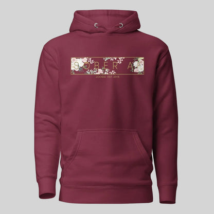 Sober AF Flower Recovery Hoodie close-up view (view 12)