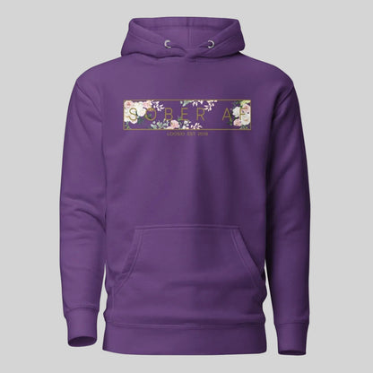Sober AF Flower Recovery Hoodie lifestyle view (view 15)