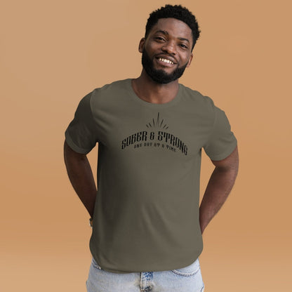 Sober & Strong Sober T Shirt side view (view 6)