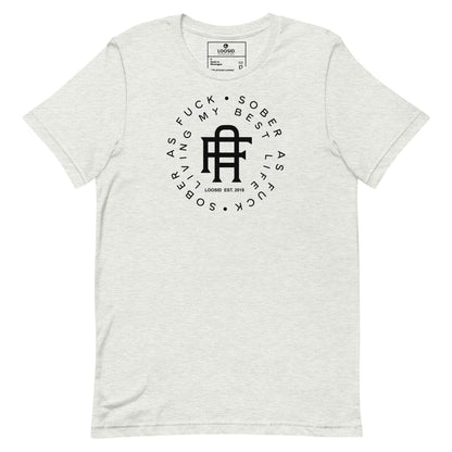Living My Best Life Sober T Shirt graphic detail (view 4)
