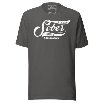Sober Since Sober T Shirt close-up view (view 12)