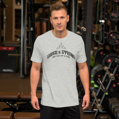 Sober & Strong Sober T Shirt fit detail (view 9)