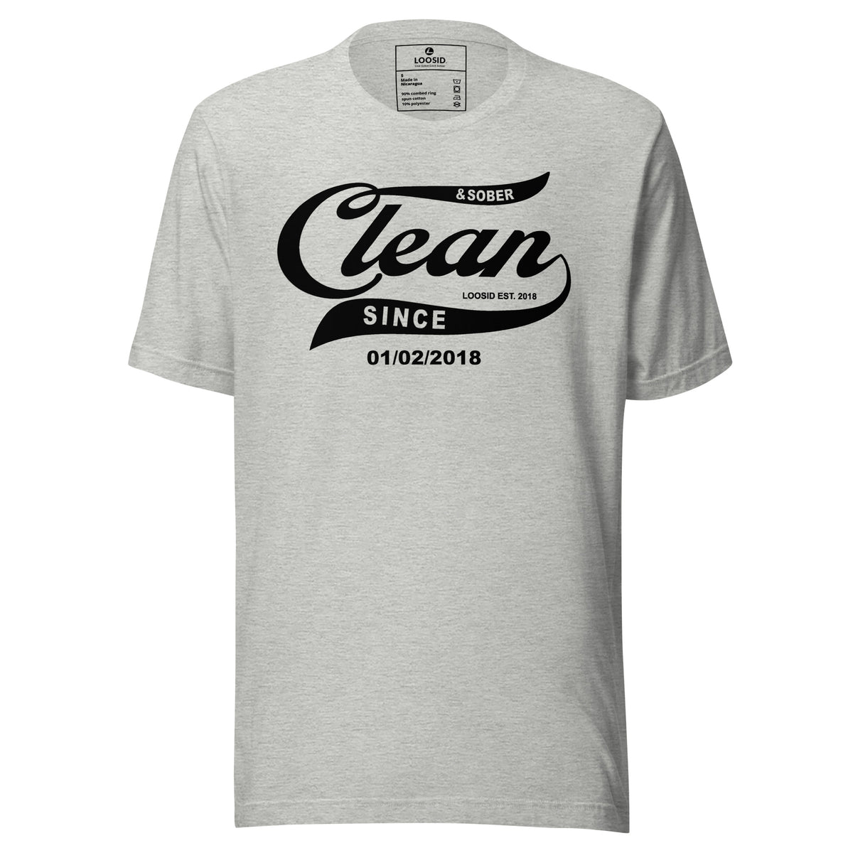 sober t shirt clean and sober personalized apparel