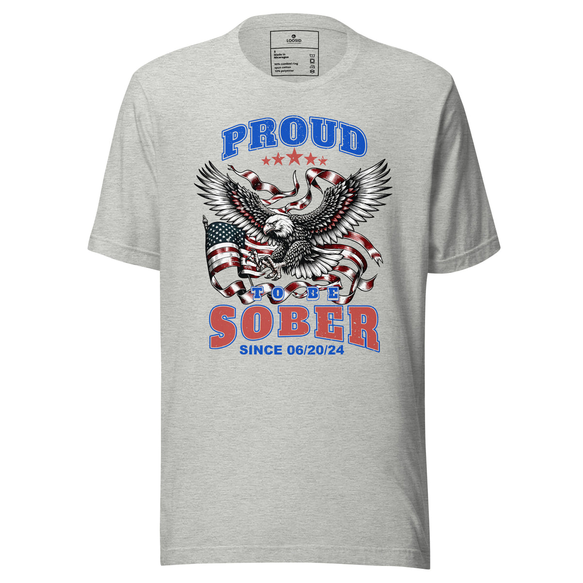 Motivational Sober T Shirt perfect for recovery events or groups