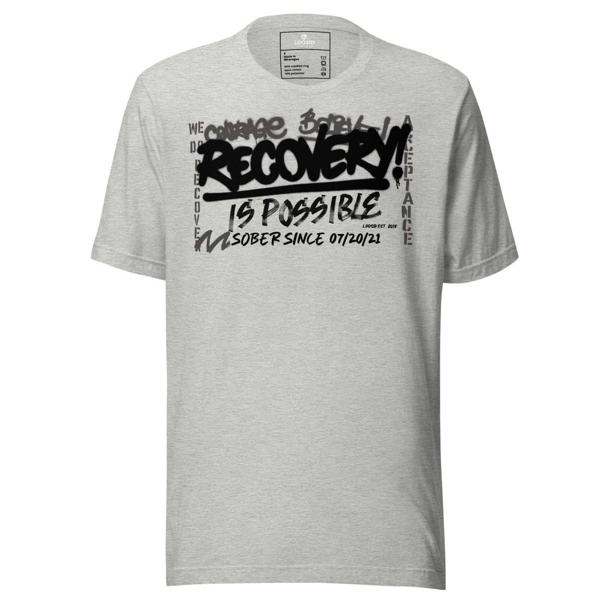Recovery Is Possible Sober T Shirt lifestyle view (view 5)