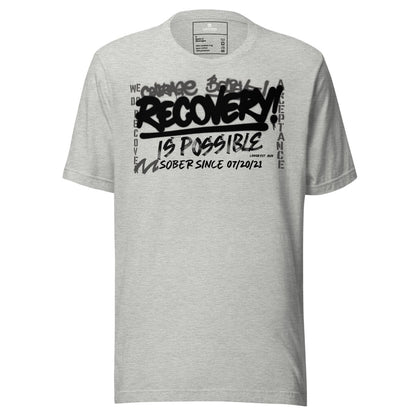 Recovery Is Possible Sober T Shirt lifestyle view (view 5)