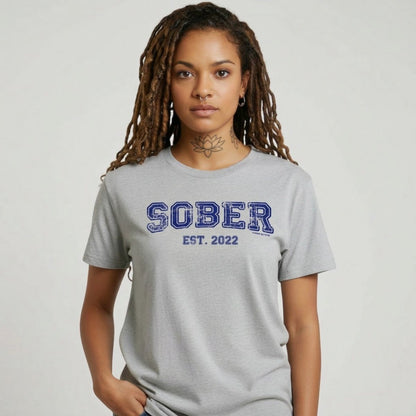 Sober Women's Recovery Is Possible Sober T Shirt flat lay styled image (view 13)