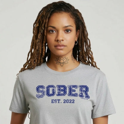 Sober T Shirt Women's Recovery Is Possible Tee with Personalized Sobriety Date