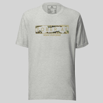 Sober AF Camo Sober T Shirt product photo (view 30)