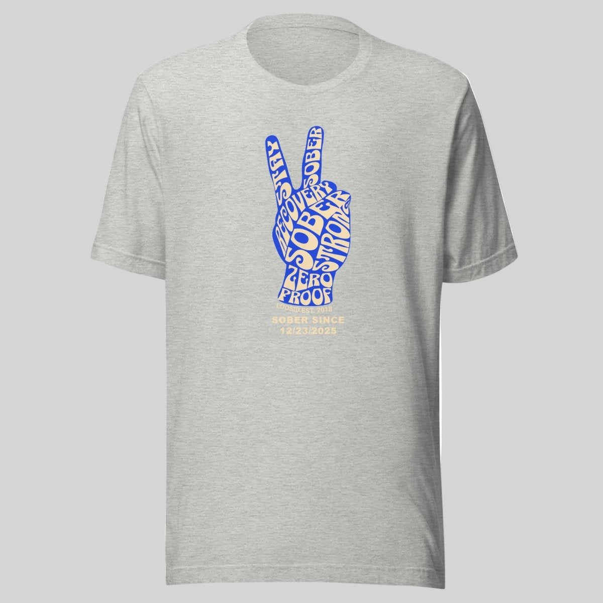 Peace & Sober Sober T Shirt close-up view (view 12)