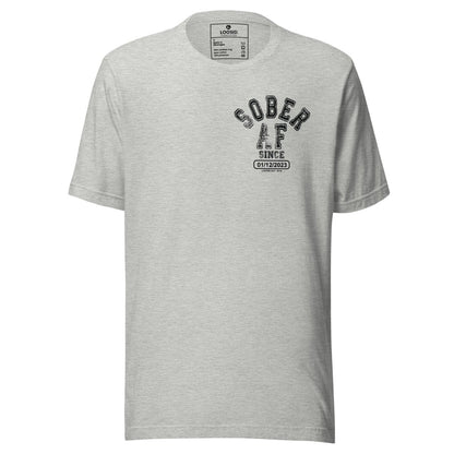Sober AF Sober T Shirt close-up view (view 12)