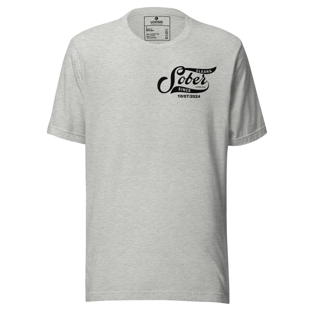 Sober Since Sober T Shirt graphic detail (view 4)