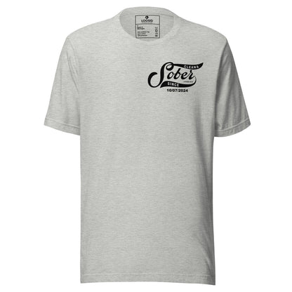 Sober Since Sober T Shirt graphic detail (view 4)