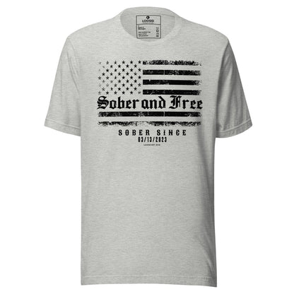 Sober and Free Sober T Shirt packaging detail (view 18)