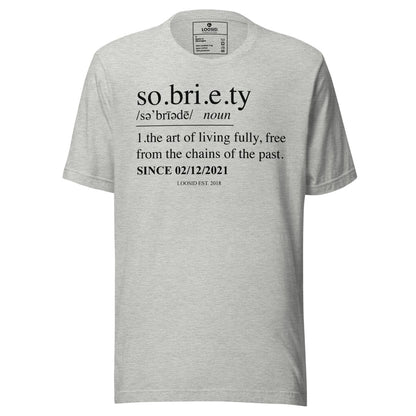Sobriety Definition Sober T Shirt featuring the design (view 11)