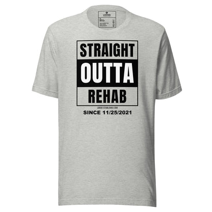 Straight Outta Rehab Sober T Shirt lifestyle view (view 5)