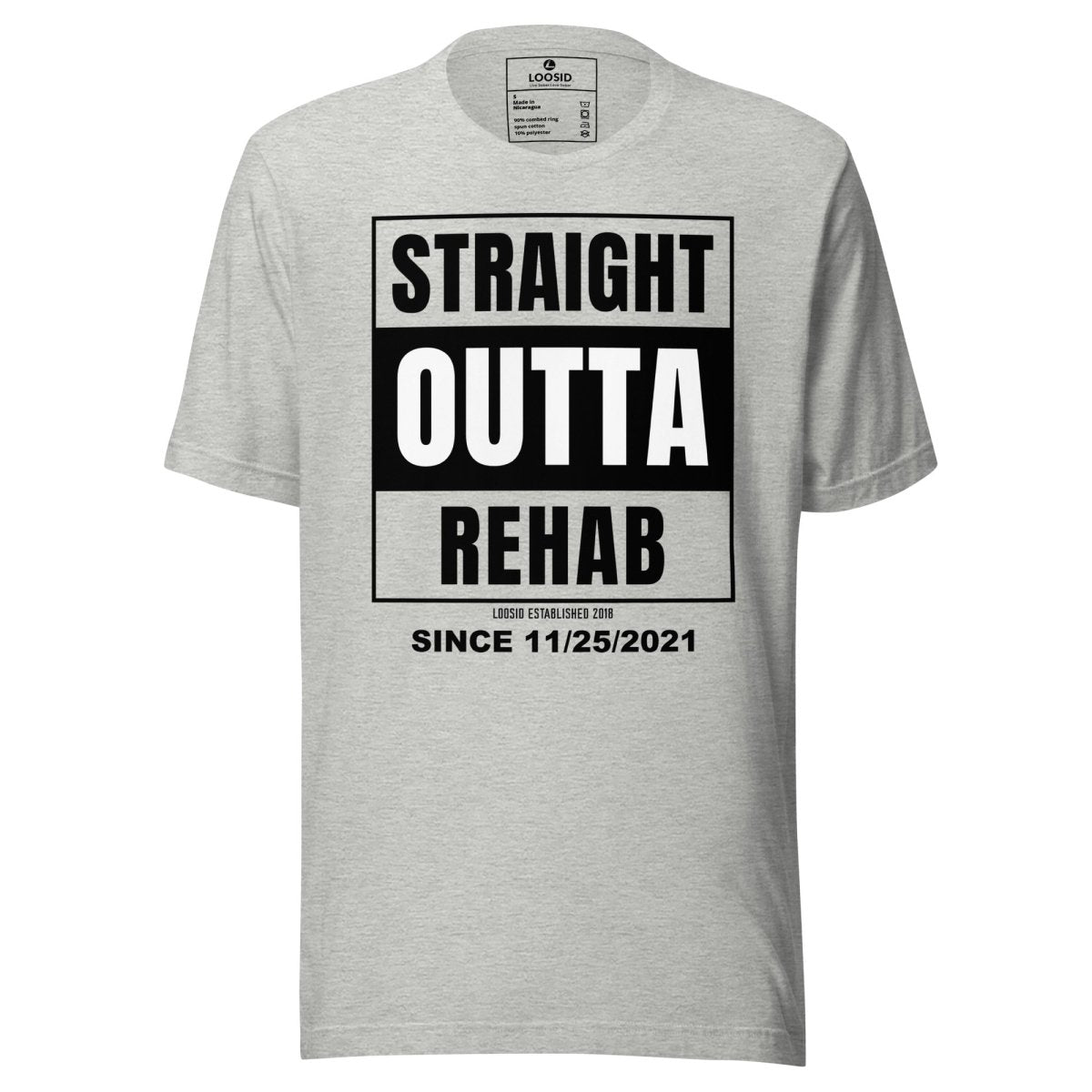 Straight Outta Rehab Sober T Shirt featuring the design (view 11)