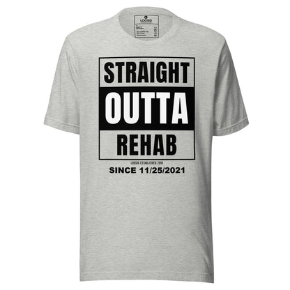 Straight Outta Rehab Sober T Shirt featuring the design (view 11)