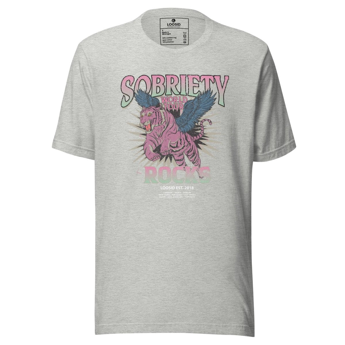 Sobriety Rocks Tour Sober T Shirt graphic detail (view 14)