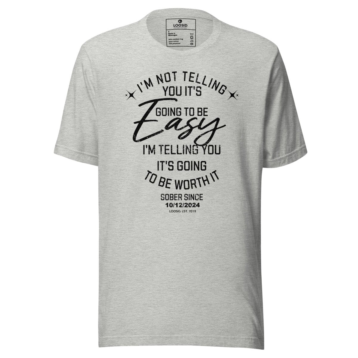I'm Not telling Sober T Shirt graphic detail (view 24)