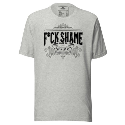 F*ck Shame Sober T Shirt featuring the design (view 11)