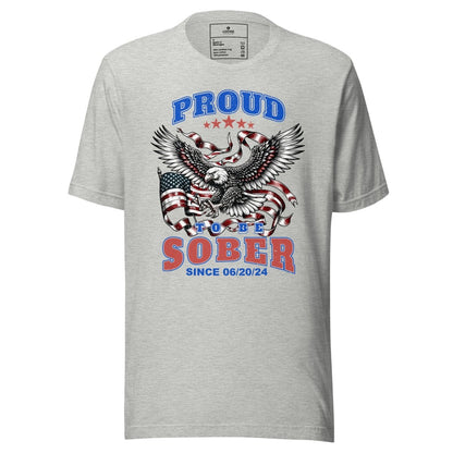 Proud To Be Sober Sober T Shirt graphic detail (view 14)