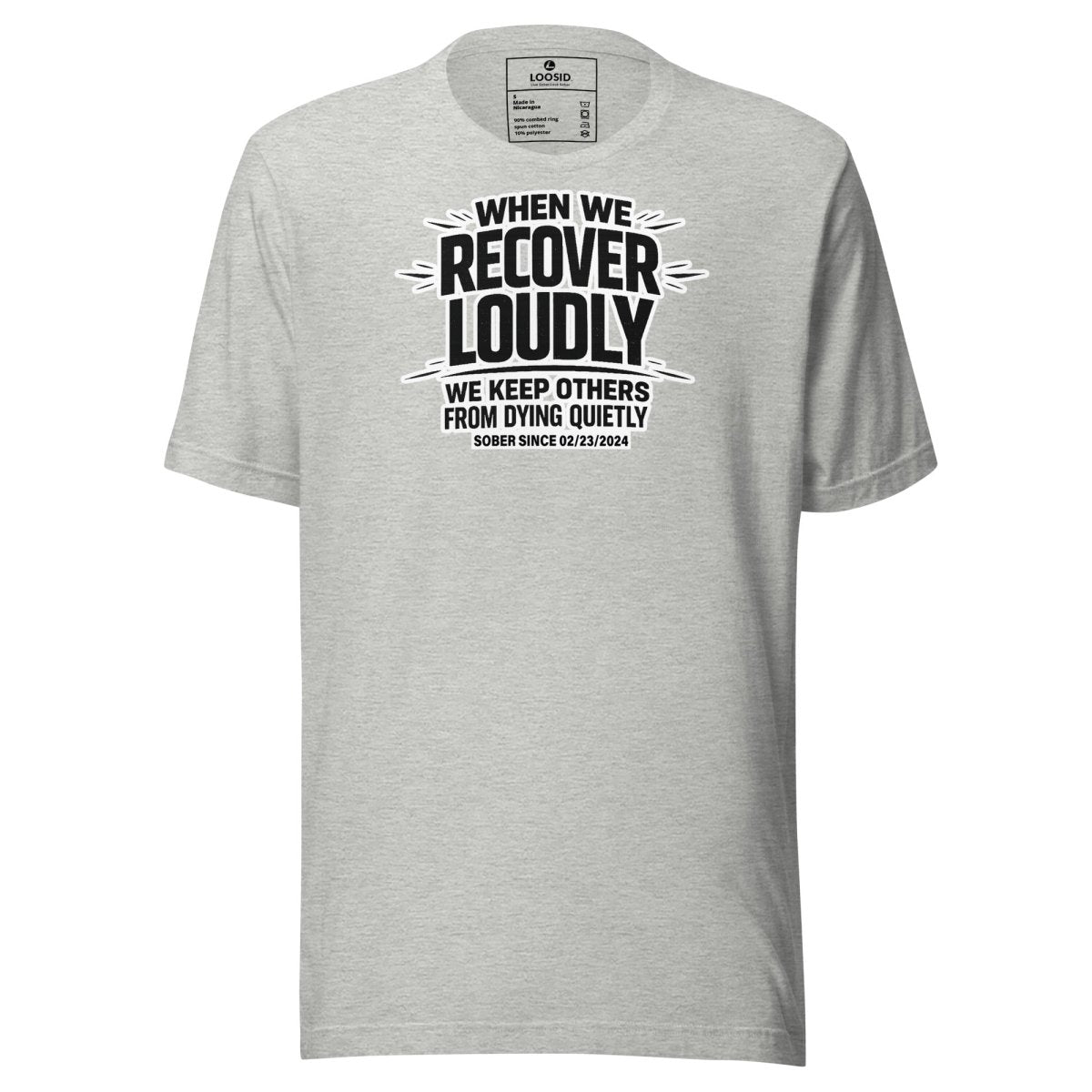 We Do Recover Sober T Shirt featuring the design (view 11)