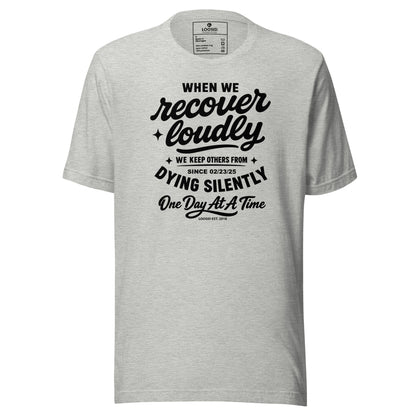 When we recover loudly women Sober T Shirt graphic detail (view 14)