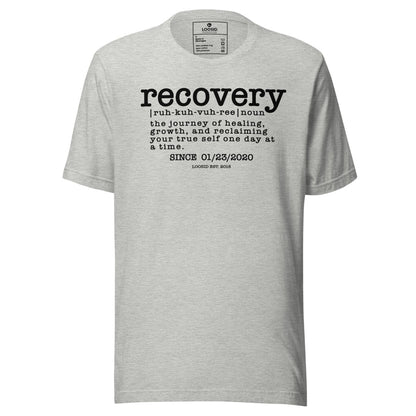 Recovery definition men Sober T Shirt flat lay styled image (view 23)