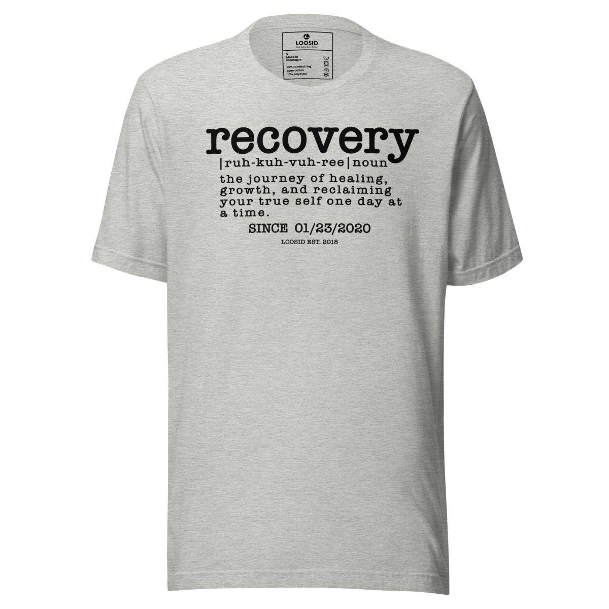 Recovery definition women Sober T Shirt packaging detail (view 8)
