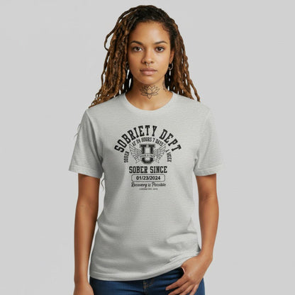 Sobriety Dept Sober T Shirt fit detail (view 9)