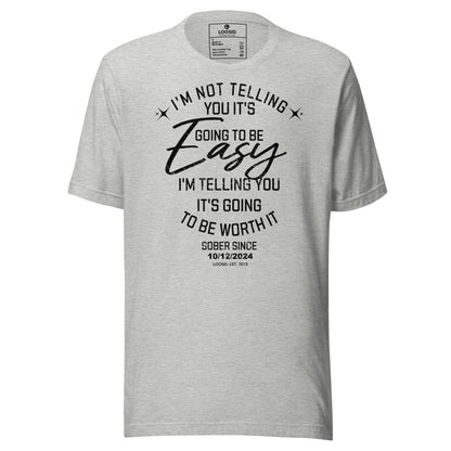 I'm Not Telling Sober T Shirt back view (view 17)
