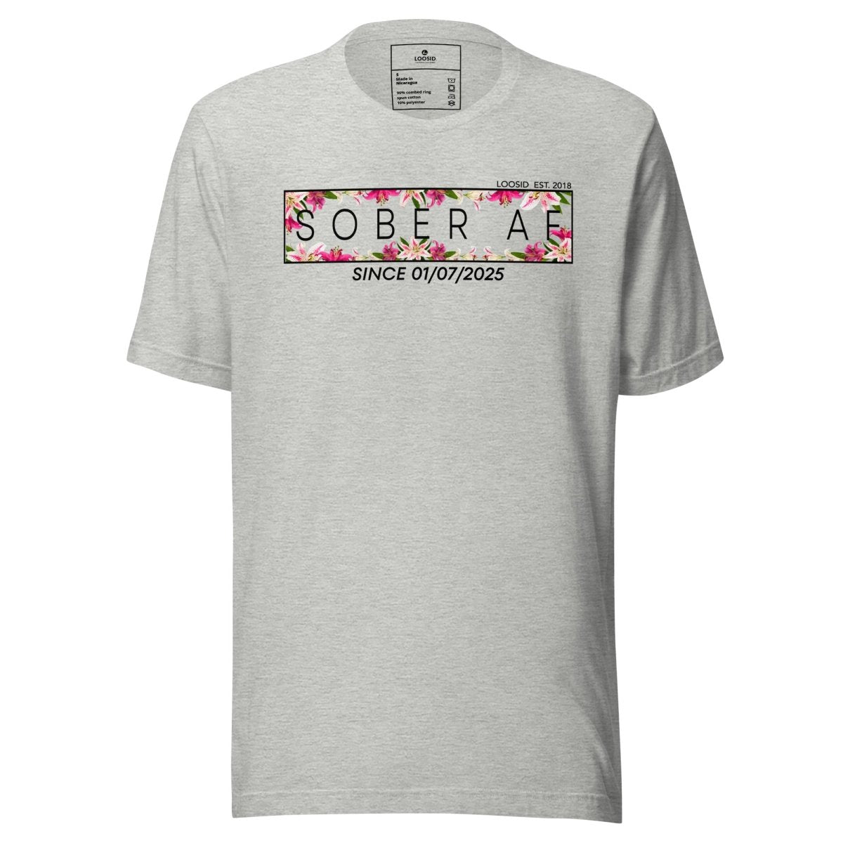 Sober AF Sober T Shirt side view (view 26)