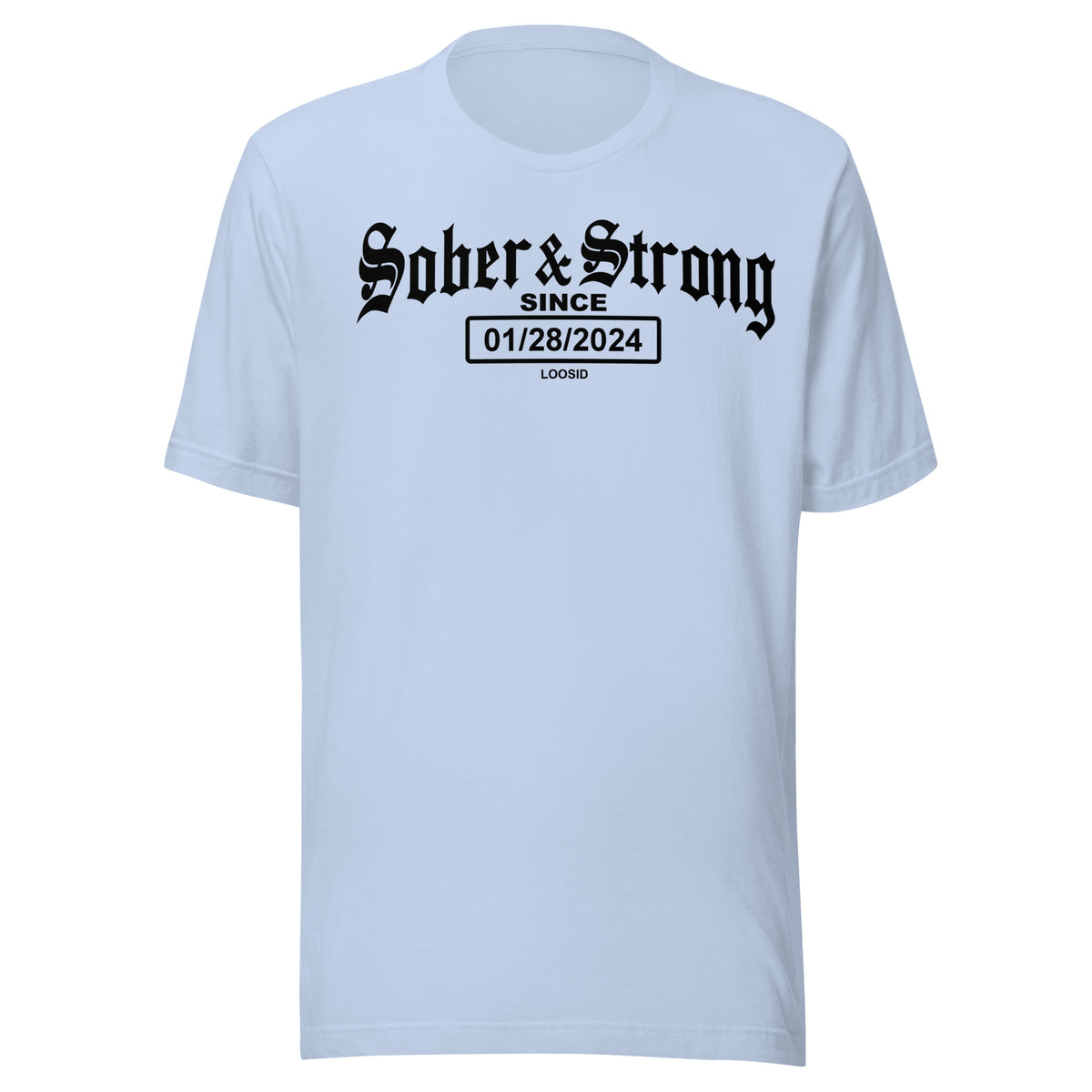 Personalized Sober T Shirt honoring recovery and resilience