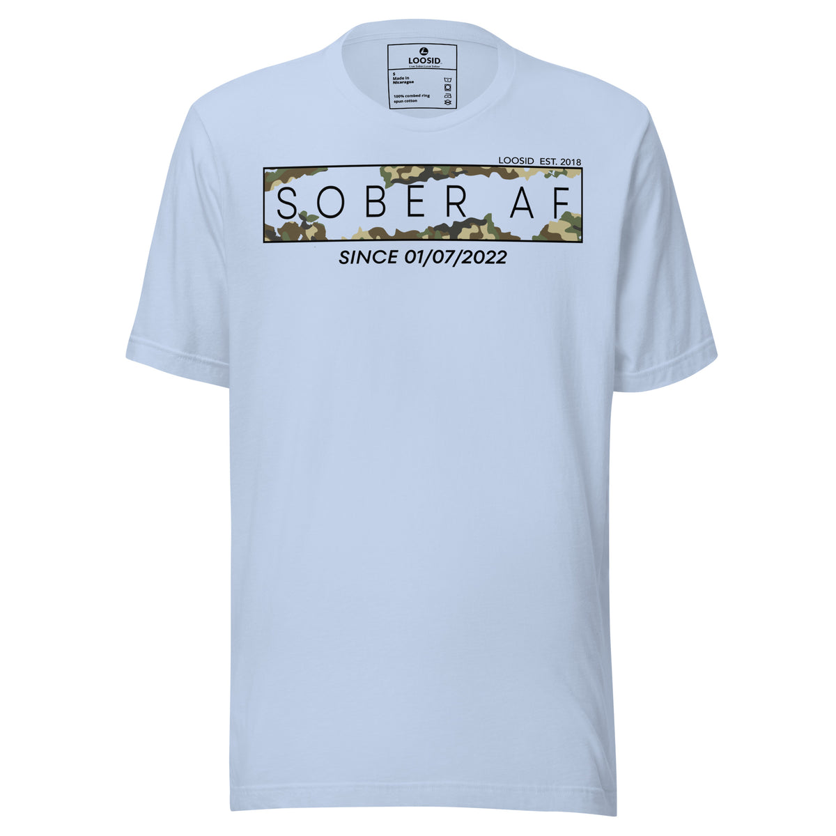 Durable cotton Sober T Shirt with stylish Old School design