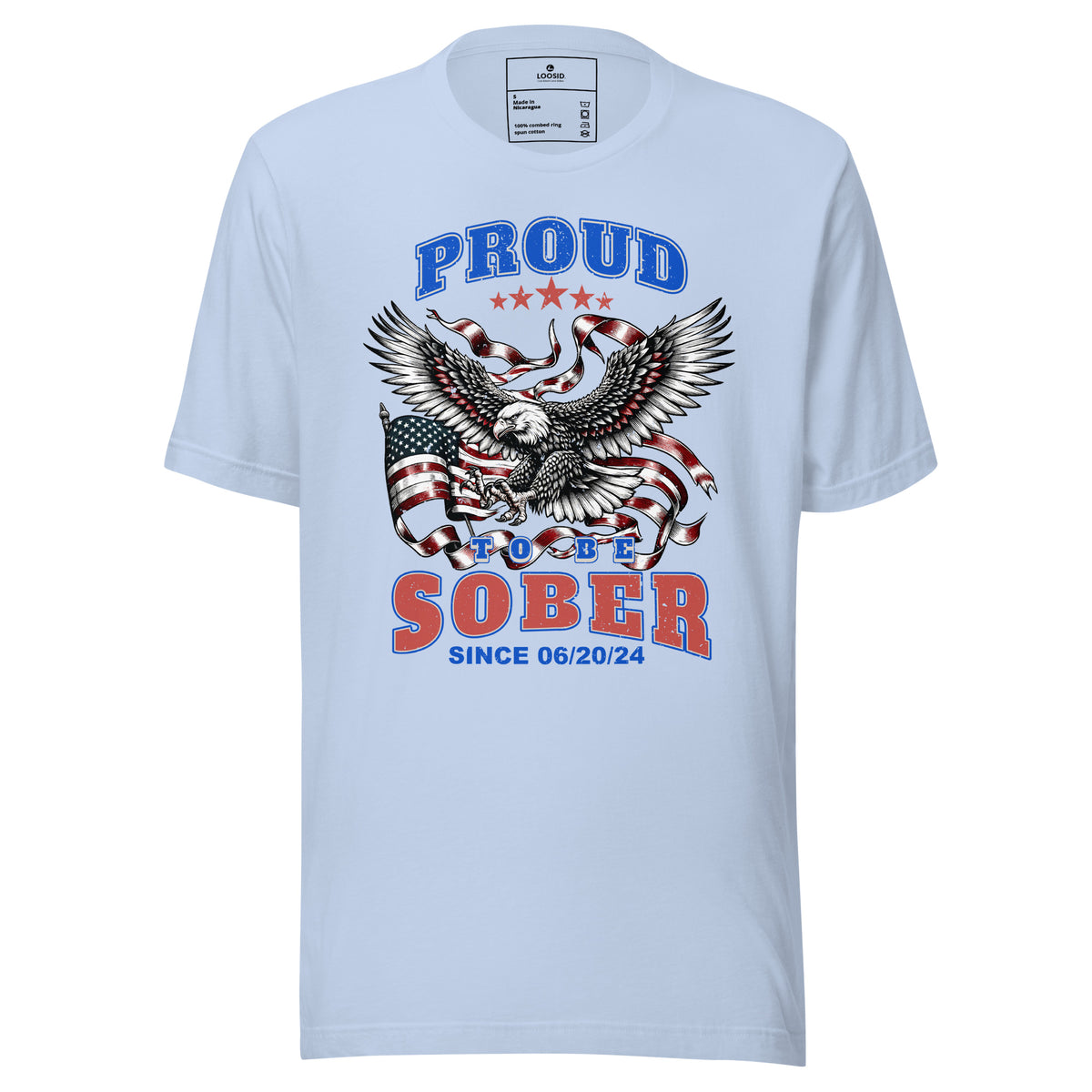 Sober T Shirt symbolizing strength, freedom, and sober living