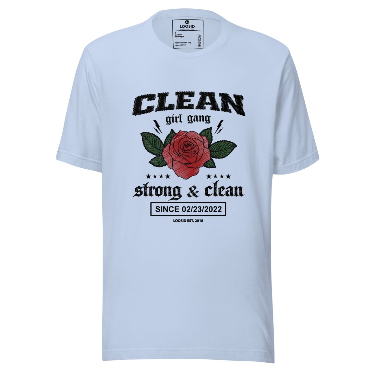 Clean Girl Gang Strong & Clean Sober T Shirt featuring the design (view 11)