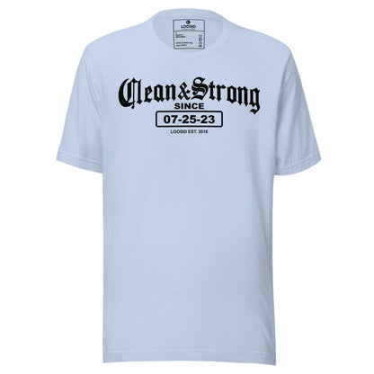 Clean & Strong Sober Sober T Shirt back view (view 17)