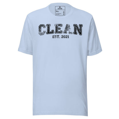 Clean EST. Sober T Shirt graphic detail (view 14)