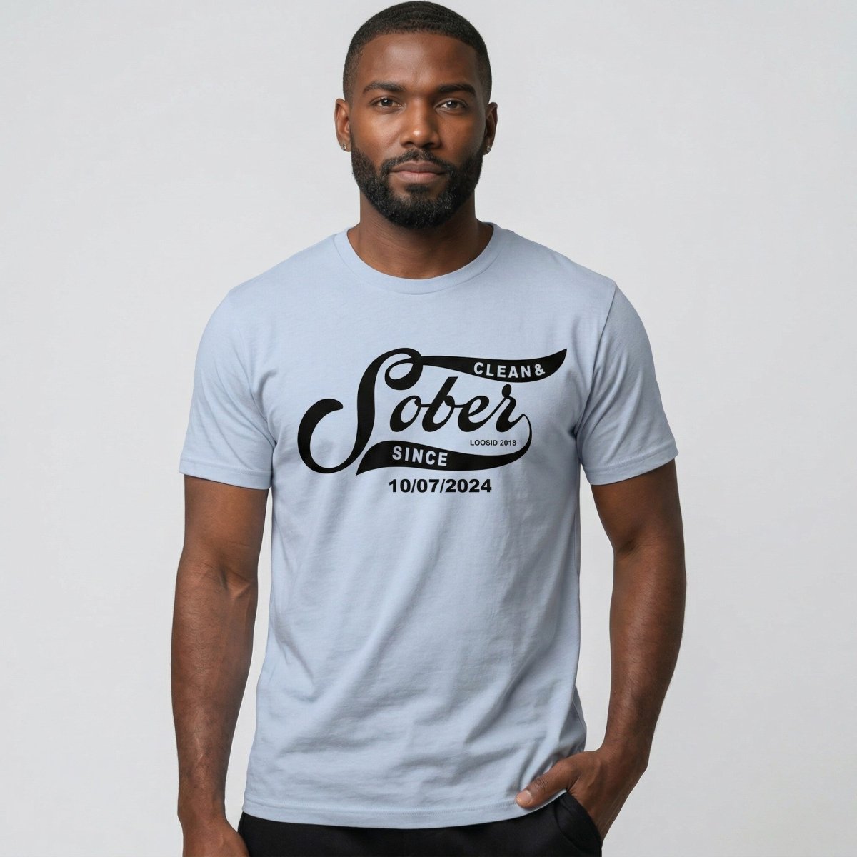 Sober Since Sober T Shirt featuring the design (view 31)